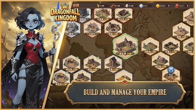 Build and manage your empire